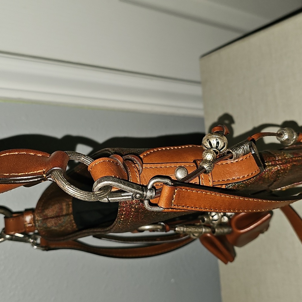 Etro Brown Crossbody Bag with Paisley Design - Picture 8 of 12